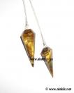 Tiger Eye Facetted Pendulum